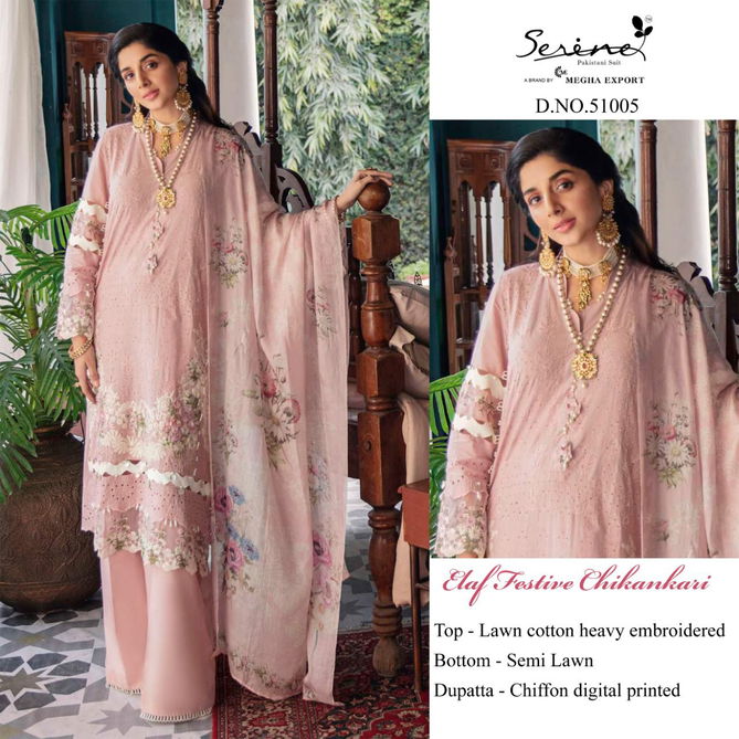 Serene Elaf Festive Chikankari Ethnic Wear Cotton Pakistani Salwar Kameez Collection